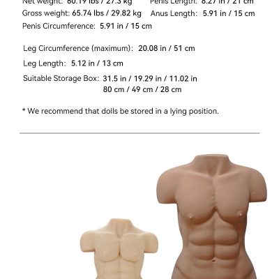 Big Tiger 2.0: Tantaly Male Torso – Pre-Order Now, Pay Full Amount Upon Production